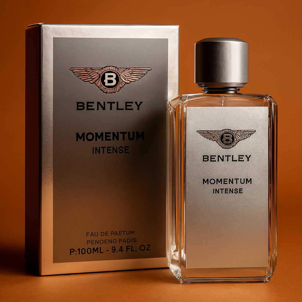 عطر بنتلی مومنتوم اینتنس | رایحه چوبی–کهربایی مردانه (Bentley Momentum Intense)